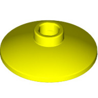 Lego destička 2x2 disk radar, neonově žlutá (6381708)